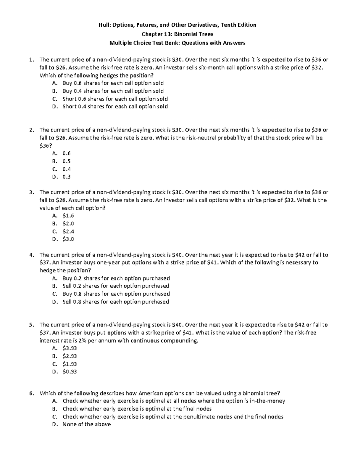 Chapter 13 Multiple Choice Test Warning Tt Undefined Function 32 Warning Tt Undefined 2947