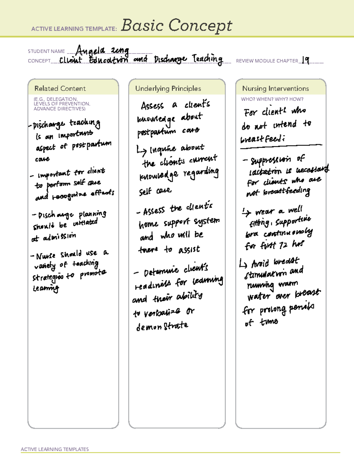 Basic Concept Basic Care And Comfort Active Learning Templates Vrogue