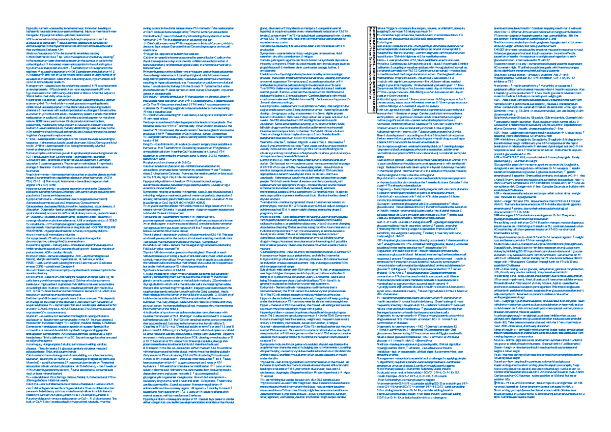 Cheat Sheet ENDO - H ischaemic necrosis after postypopituitarism ...