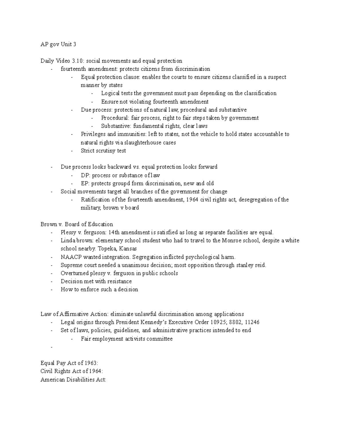 Unit 3 Ap Gov Class Notes AP Gov Unit 3 Daily Video 3 Social 