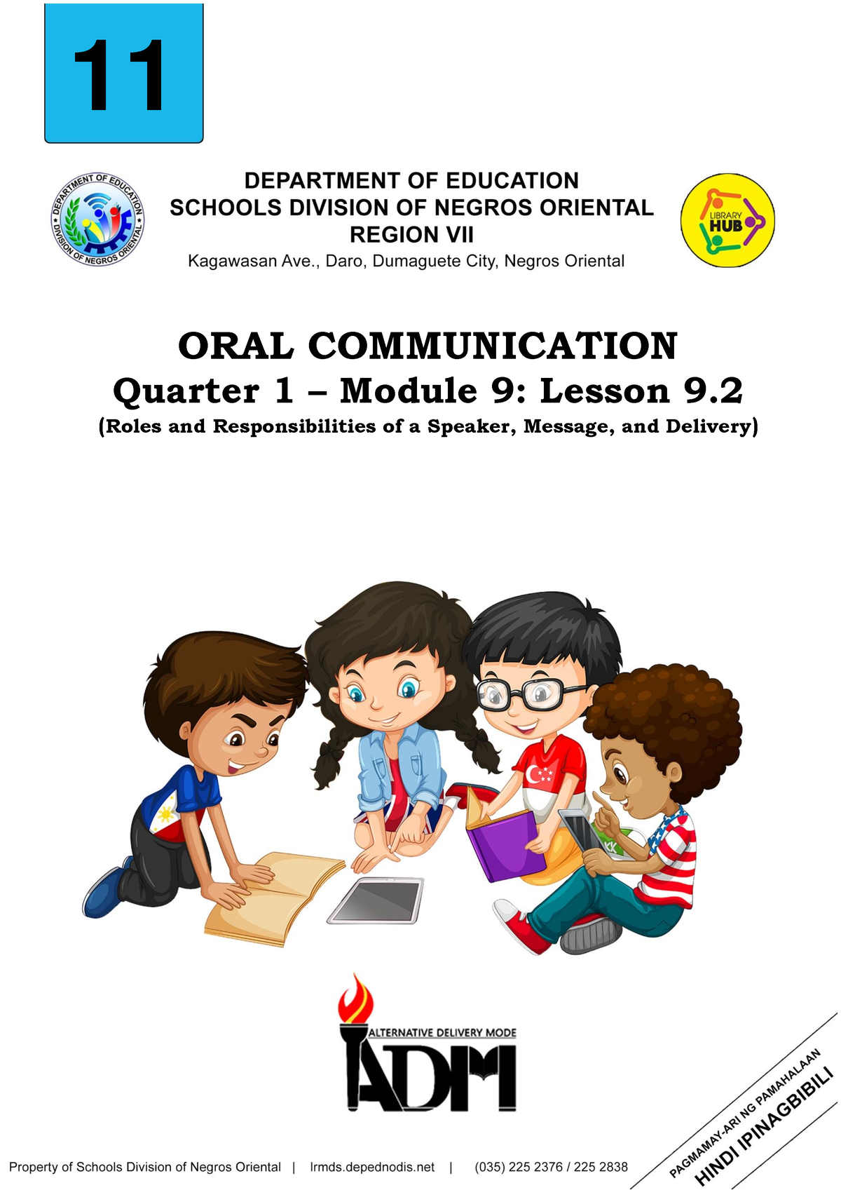 G11SLM9.2Q1-Oral-Com-final-for-teacher - 11 ORAL COMMUNICATION Quarter ...