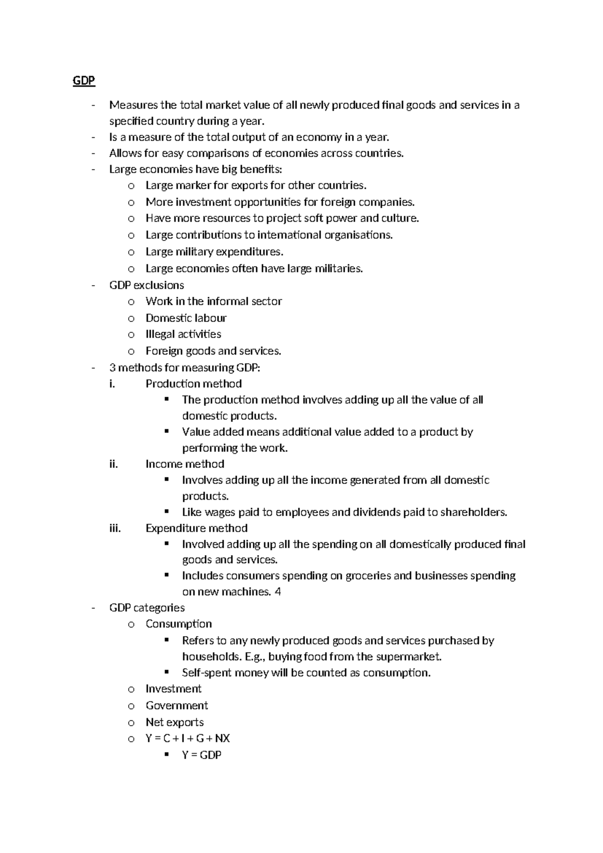 GDP - GDP Measures the total market value of all newly produced final ...
