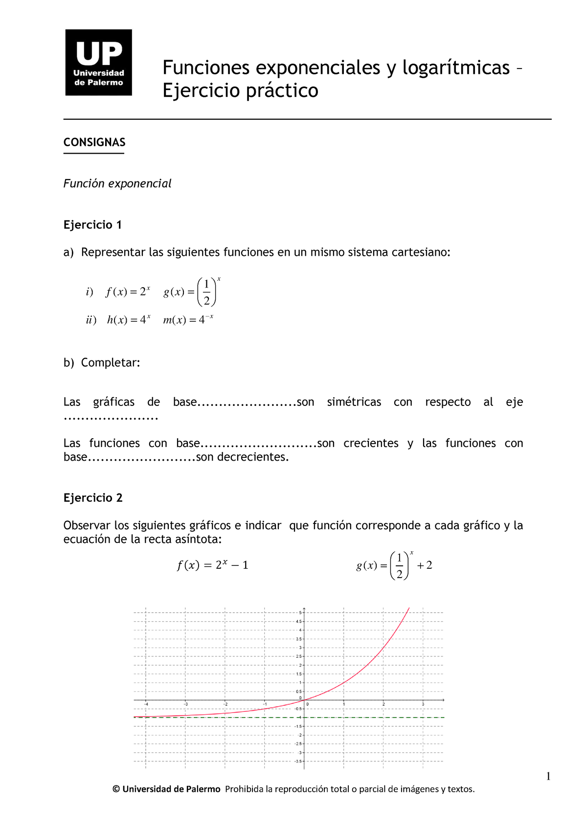 Funciones Exponenciales Y Logarítmicas - Ejercicio Práctico - Consignas ...