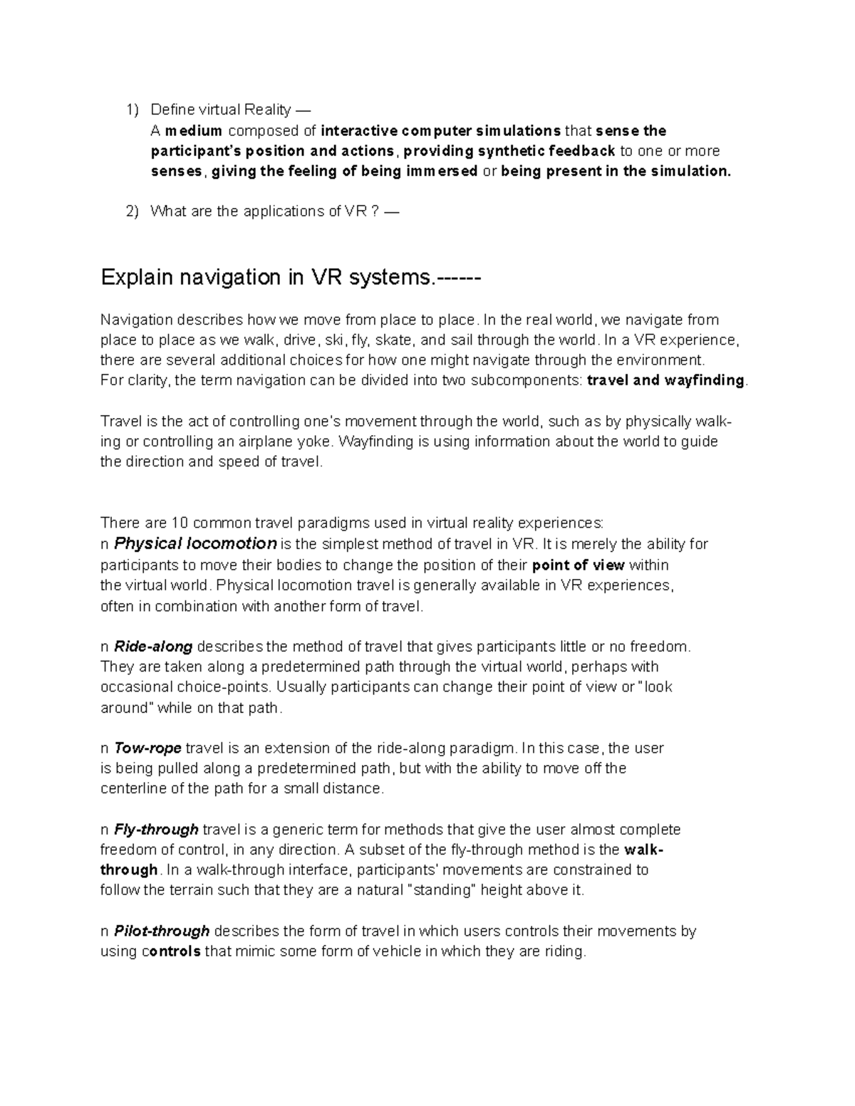 ARVR - Solution for the most asked questions - Define virtual Reality ...