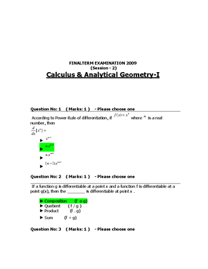 Mth101 1 - Lecture Notes 1-47 - MTH LECTUER - 1 Coordinates, Graphs And ...