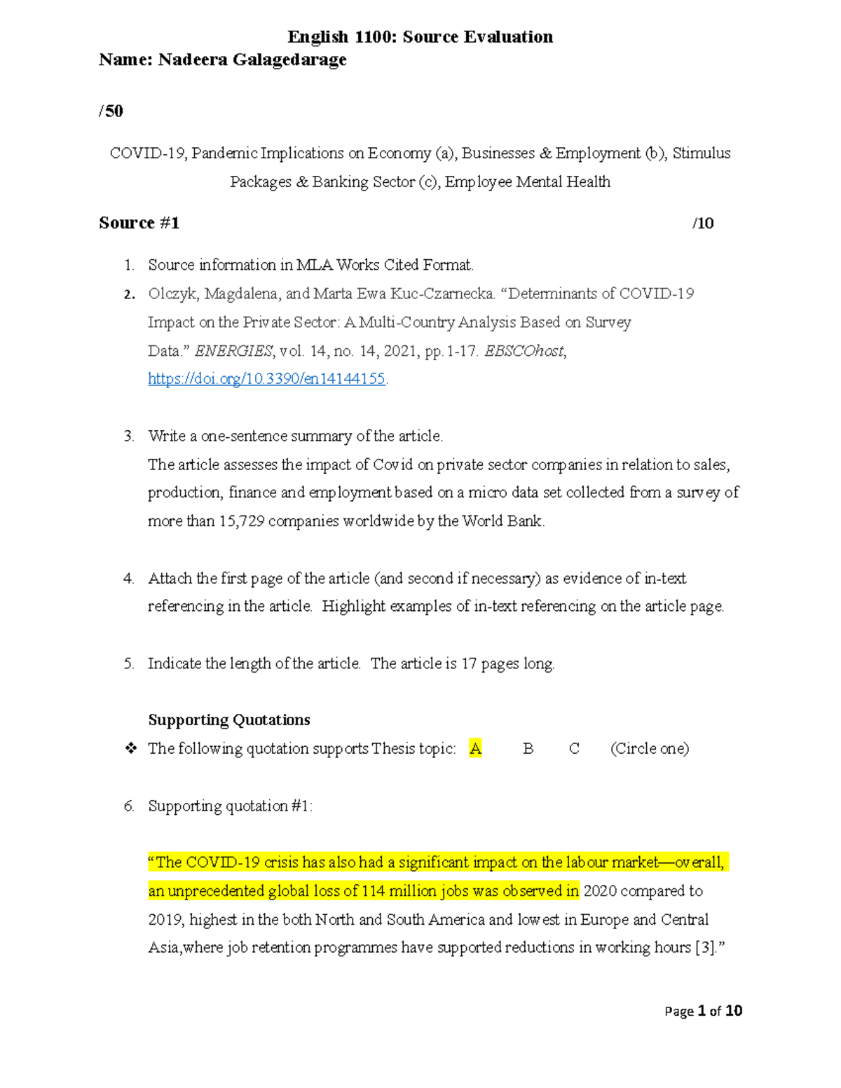 Source Evaluation Template - Pre preparation for research - Name ...
