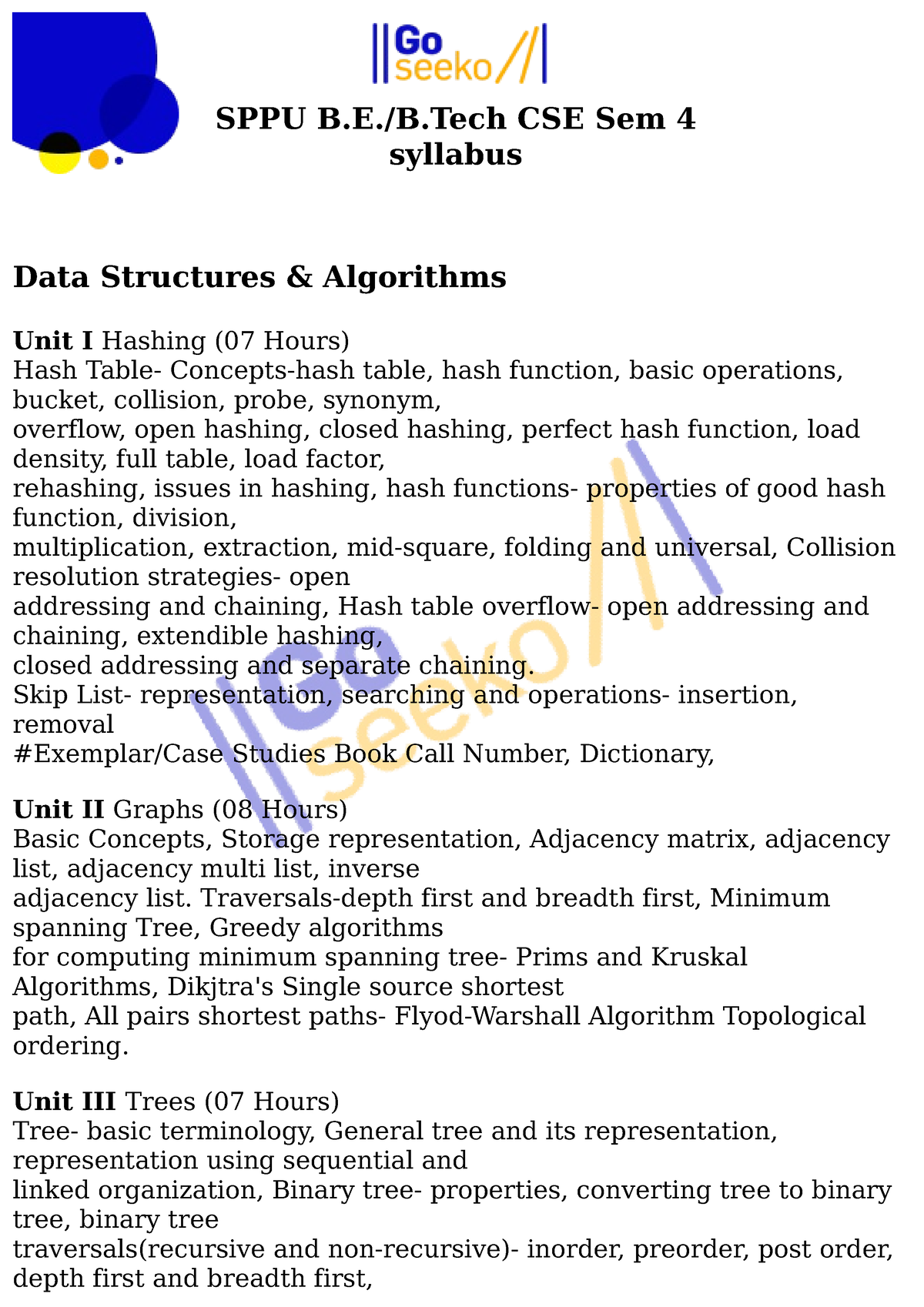 CSE Sem 4 Syllabus - I Want All Study Material - SPPU B.E./B CSE Sem 4 ...