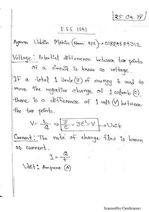 EEE Lectures(Full) - EEE notes - Circuit analysis - Studocu