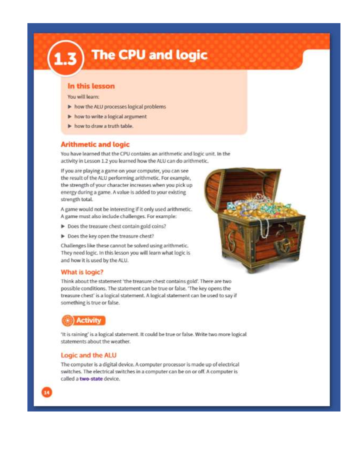 1.3 The CPU and logic - CPU - Information and Communication Technology ...