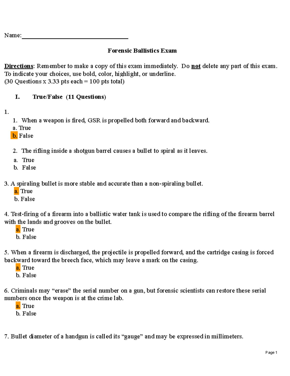 forensic-ballistics-exam-name-forensic-ballistics-exam-directions-remember-to-make-a-copy-of-studocu