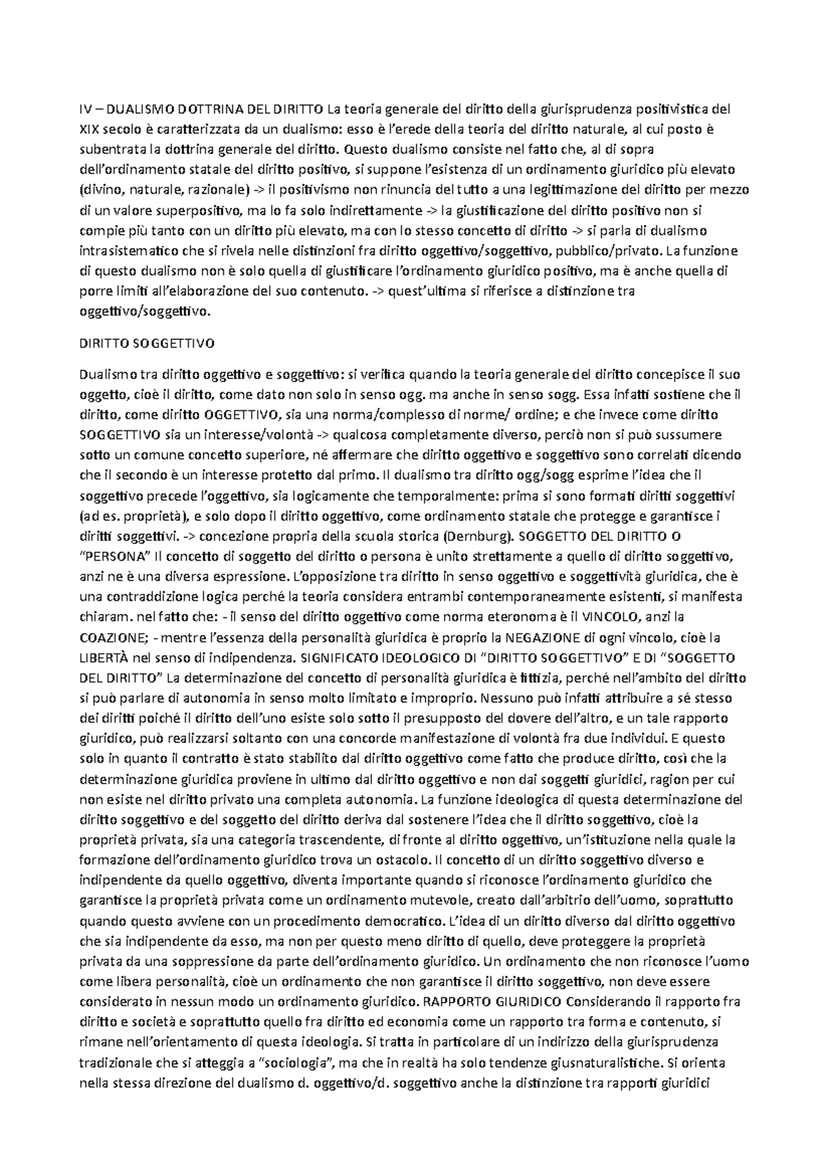 Kelsen 3 IV DUALISMO DOTTRINA DEL