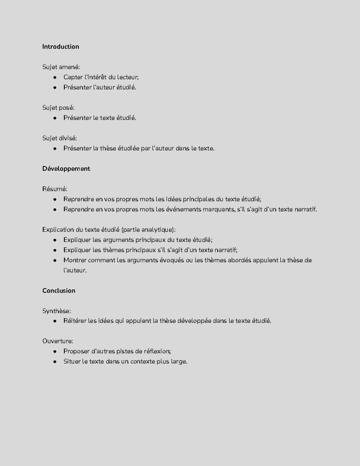 Compte rendu analytique - Introduction Sujet amené: Capter l’intérêt du ...
