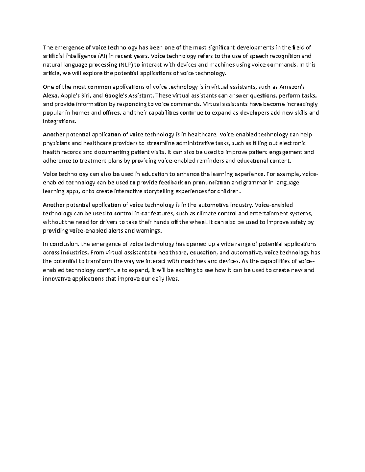 The development of autonomous robots and their potential applications ...