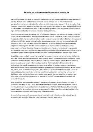 Chapter 2 mass communications - The Limited Effects Model Because ...
