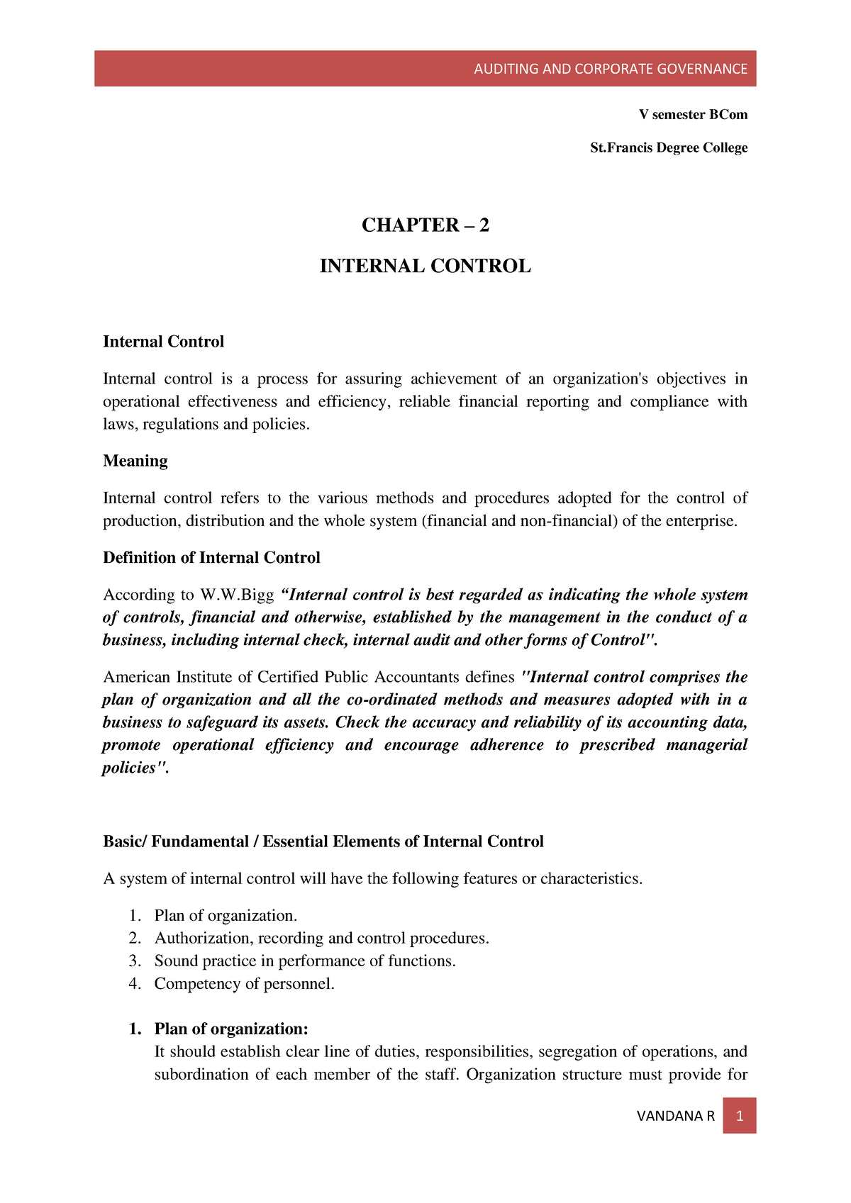 thesis topics on internal control