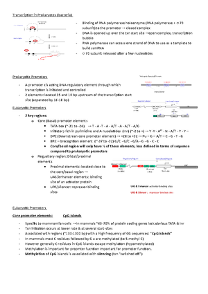 Lecture 7 1 - rna editing - CMB2001 Lecture 7 The central dogma of gene ...