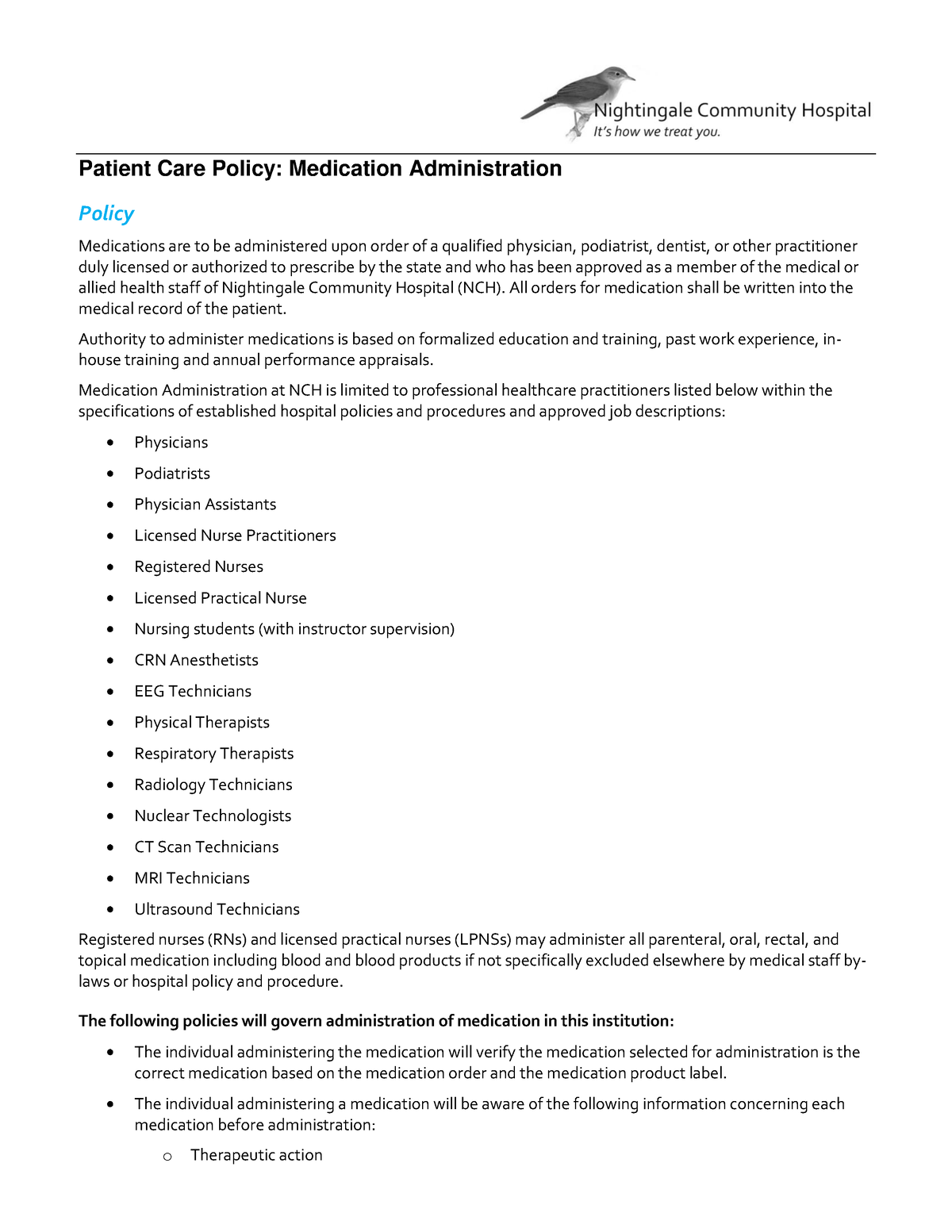 Medication Management Medication Administration Policy Patient Care   Thumb 1200 1553 