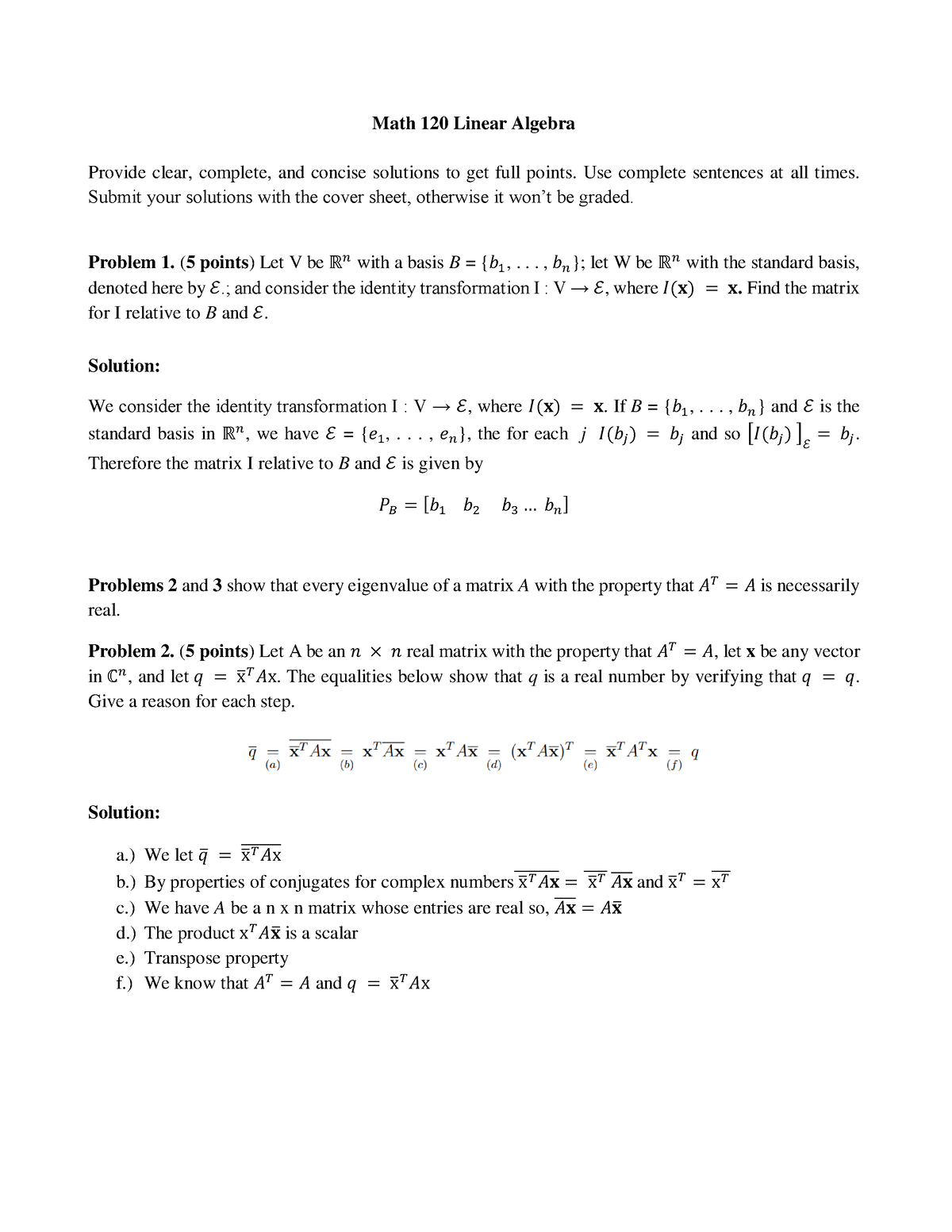 math-120-linear-algebra-problem-set-math-120-linear-algebra-provide