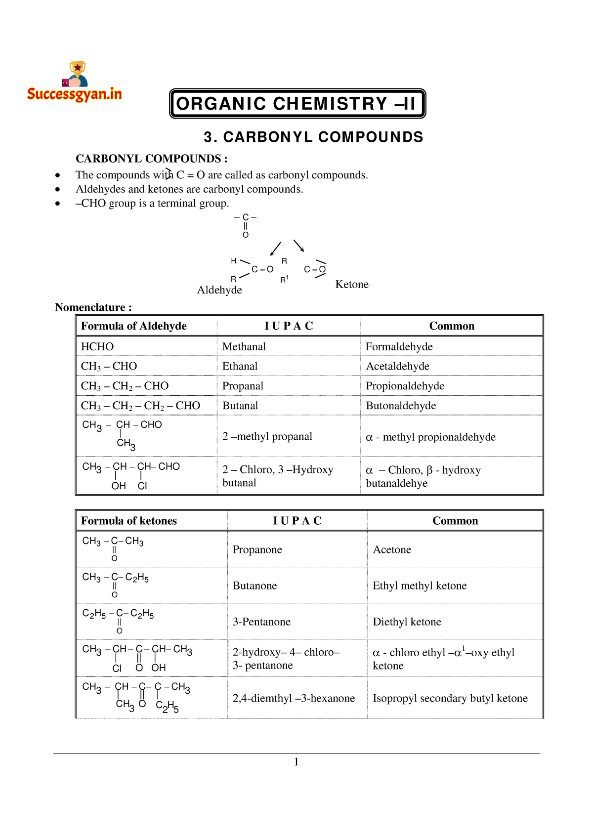 Organic Chemistry Carbonyl Compounds - 3. CARBON Y L COM POU N DS ...