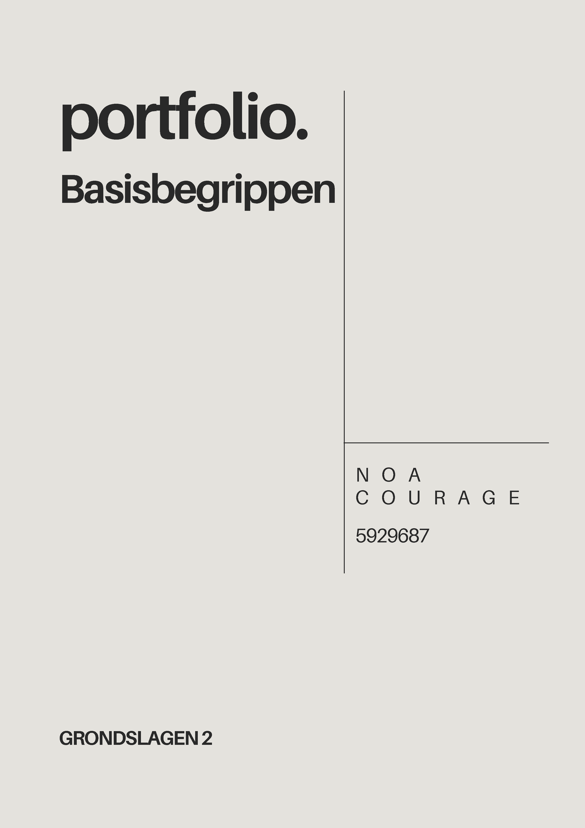 GR2 Basisbegrippen Opdracht A - Portfolio. Basisbegrippen N O A C O U R ...