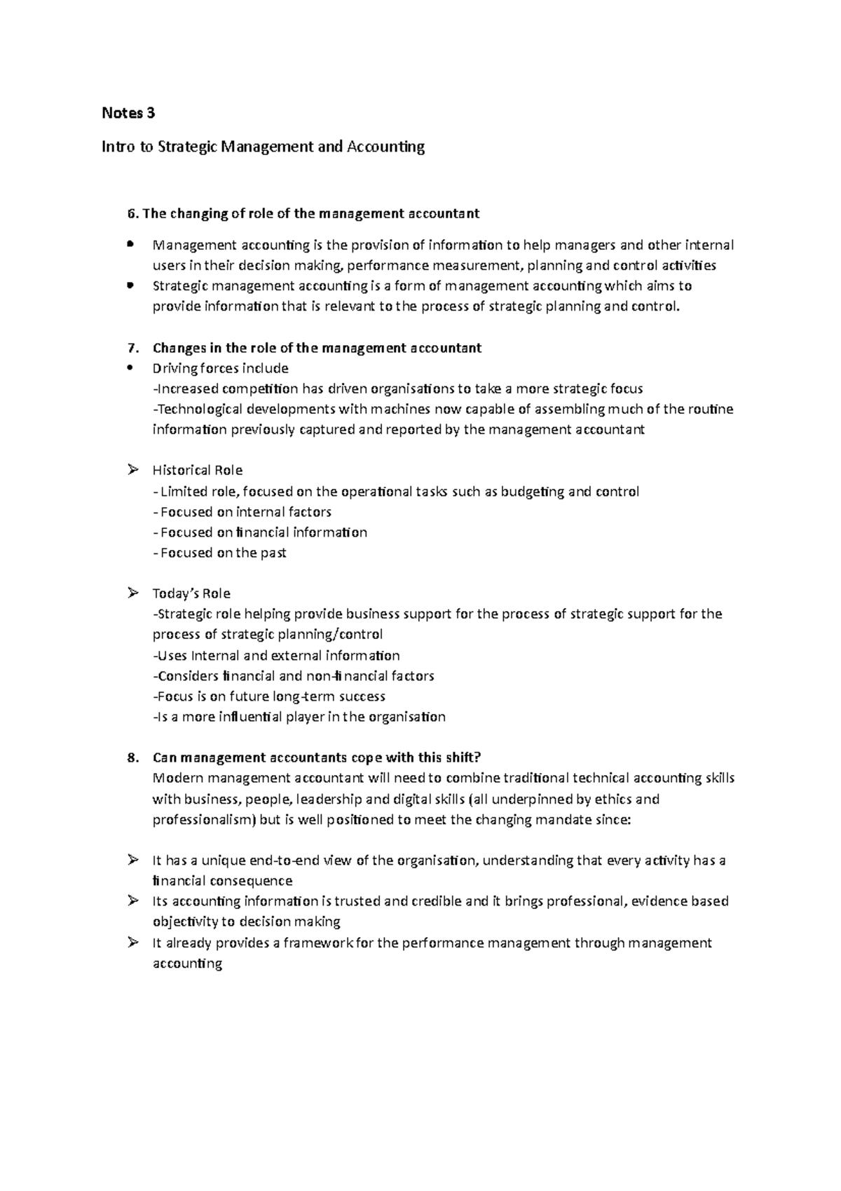 Chapter 1 Part 3 - Intro to Strategic Management and Accounting -The ...