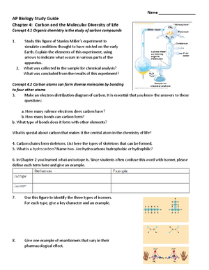 01 macromolecules study guide Answers - Answer the study guide ...