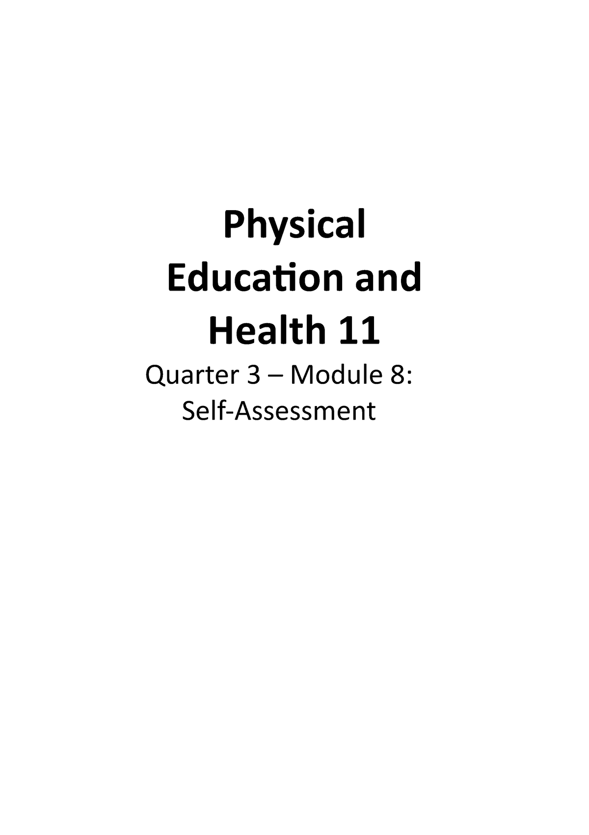 PEH 11 Lesson 2 2nd Sem - A Learning Guide - Physical Education And ...