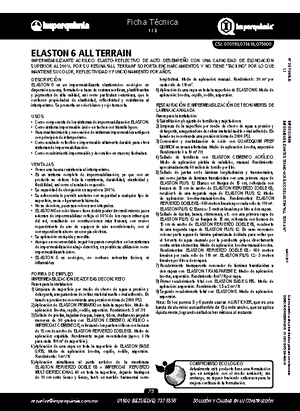 FT-Elaston-8 - ayuda a la impermeabilización de azoteas - Ficha Técnica ...