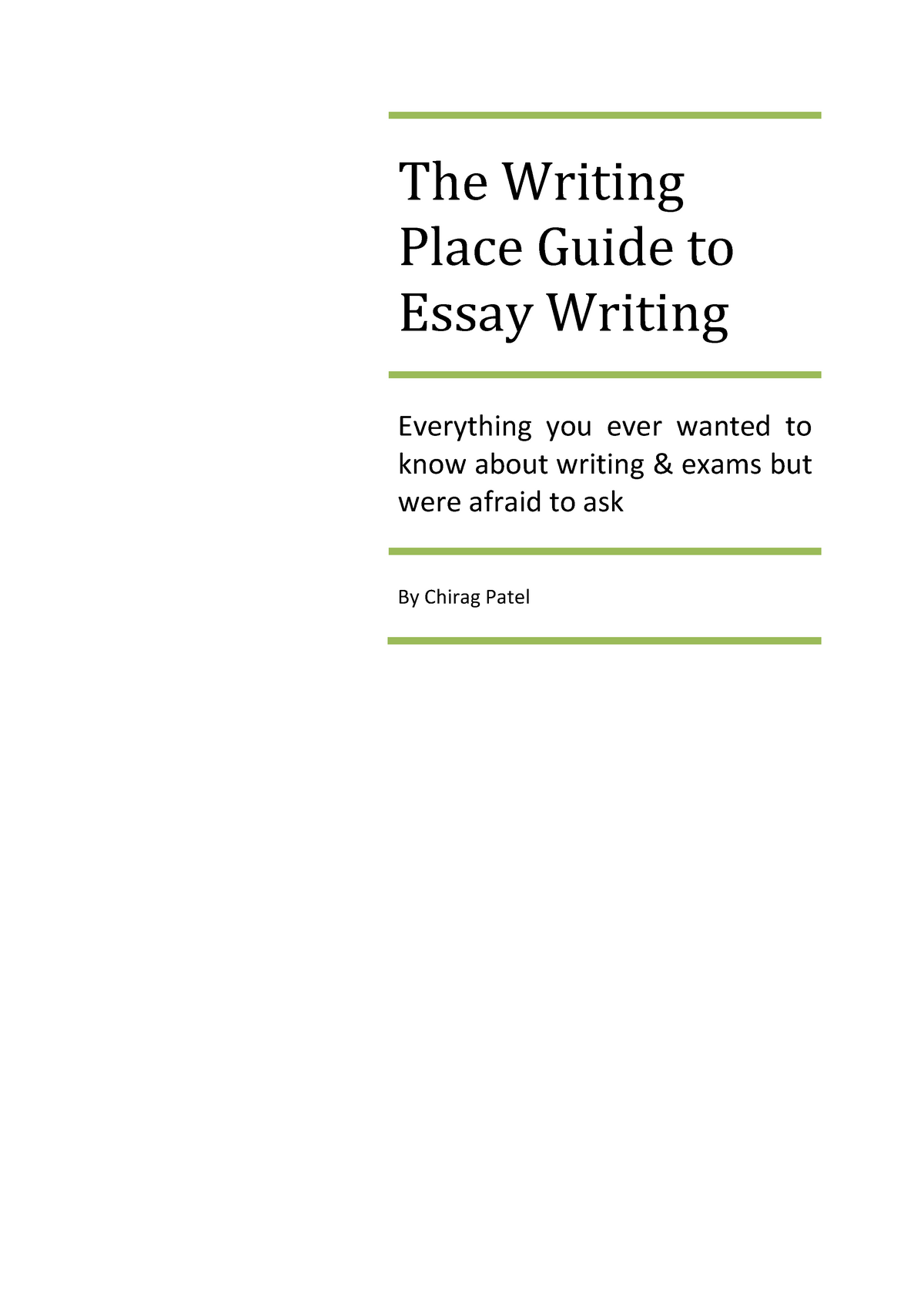 essay writing notes pdf