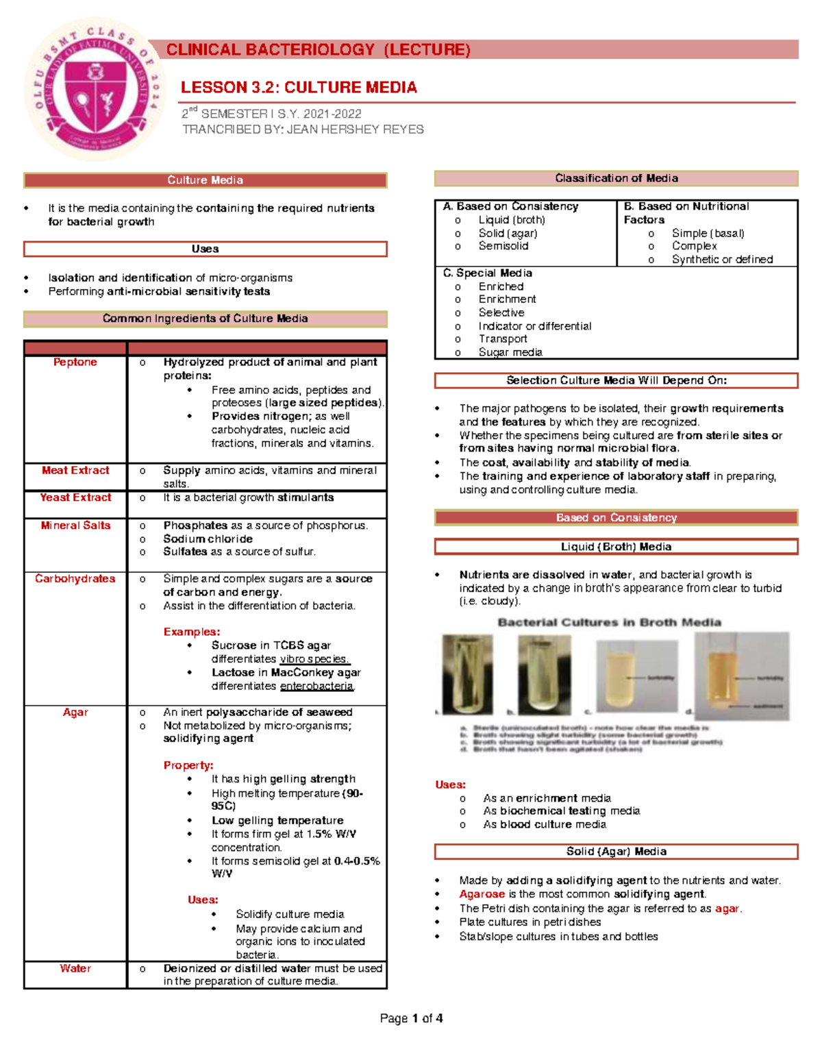 Lecture-3 - Lecture-3 - CLINICAL BACTERIOLOGY (LECTURE) = 2 nd SEMESTER ...