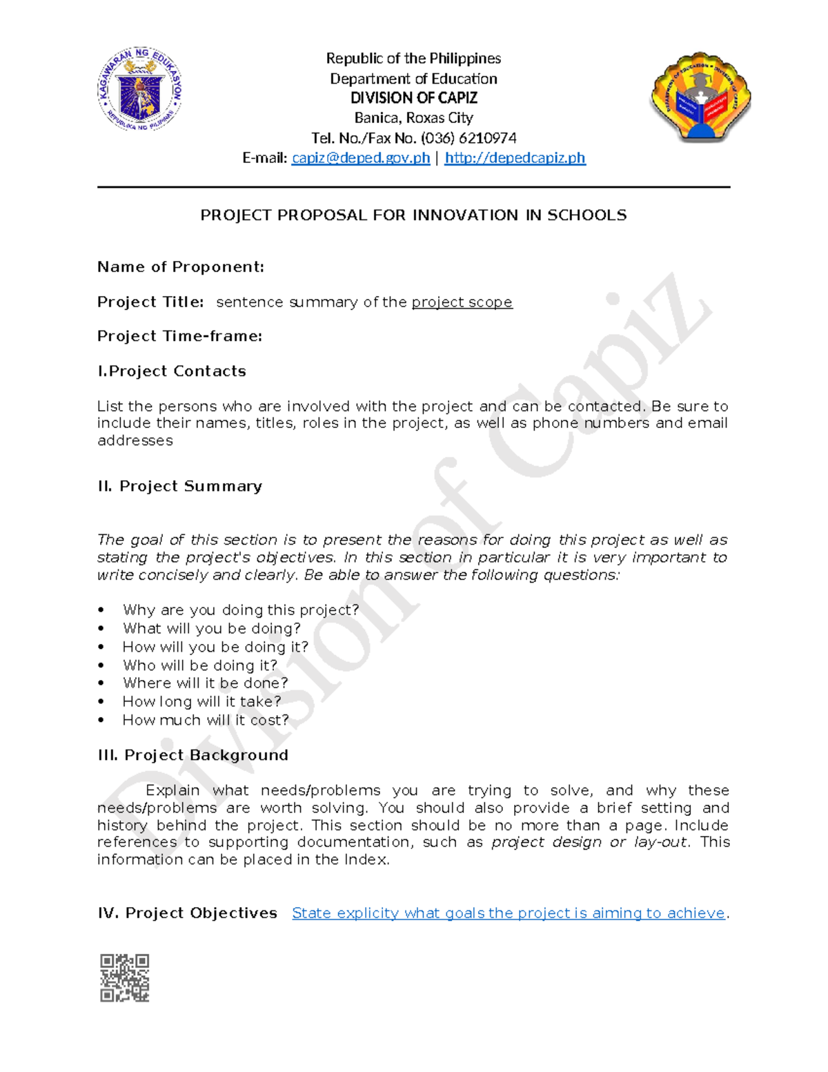 Innovation in School Format - Republic of the Philippines Department of ...