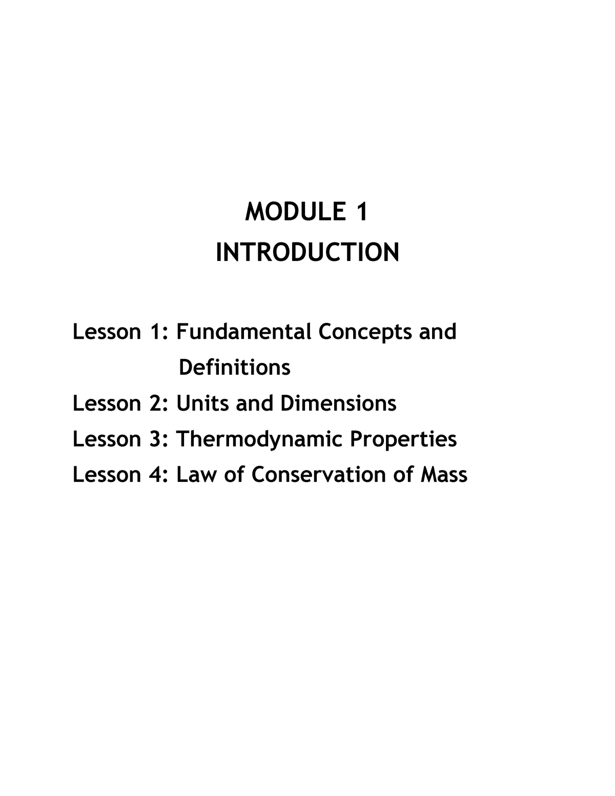 Module 1 ( Lesson 1 AND 2) - MODULE 1 INTRODUCTION Lesson 1 ...