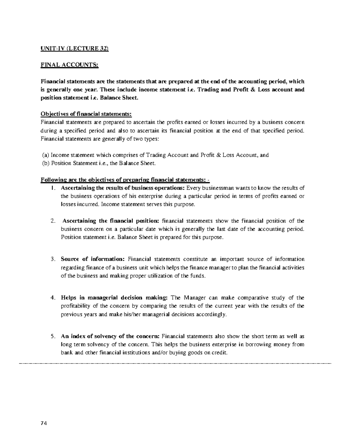Book keeping Unit 4 - These notes are useful for commerce students ...