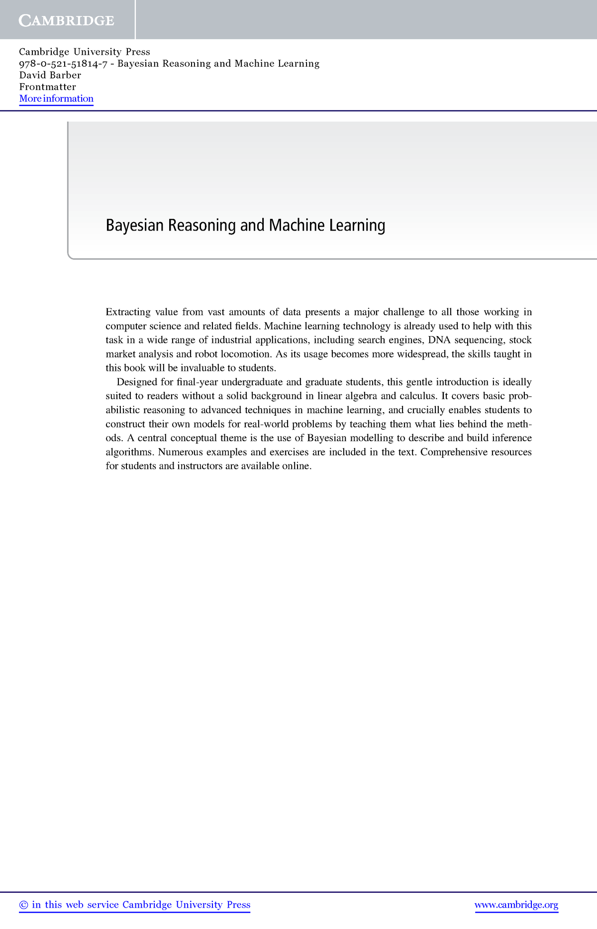 Bayesian Reasoning And Machine Learning BITS Pilani Studocu   Thumb 1200 1866 