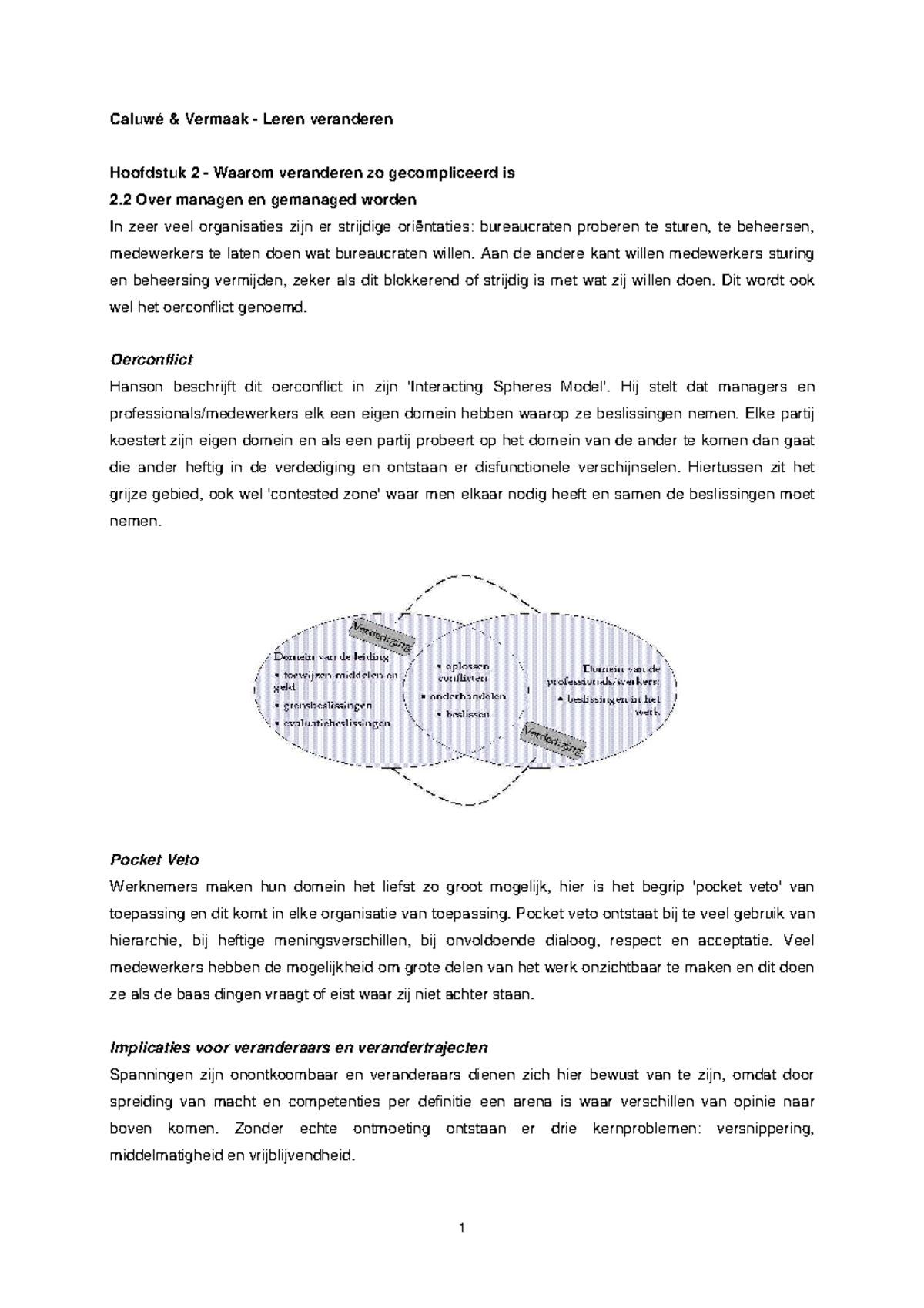 Samenvatting Leren Veranderen De Caluwé En Vermaak - Caluwé & Vermaak ...