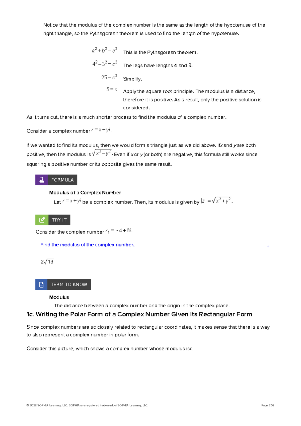 Precalculus Unit-4-tutorials PDF13 - Notice That The Modulus Of The ...