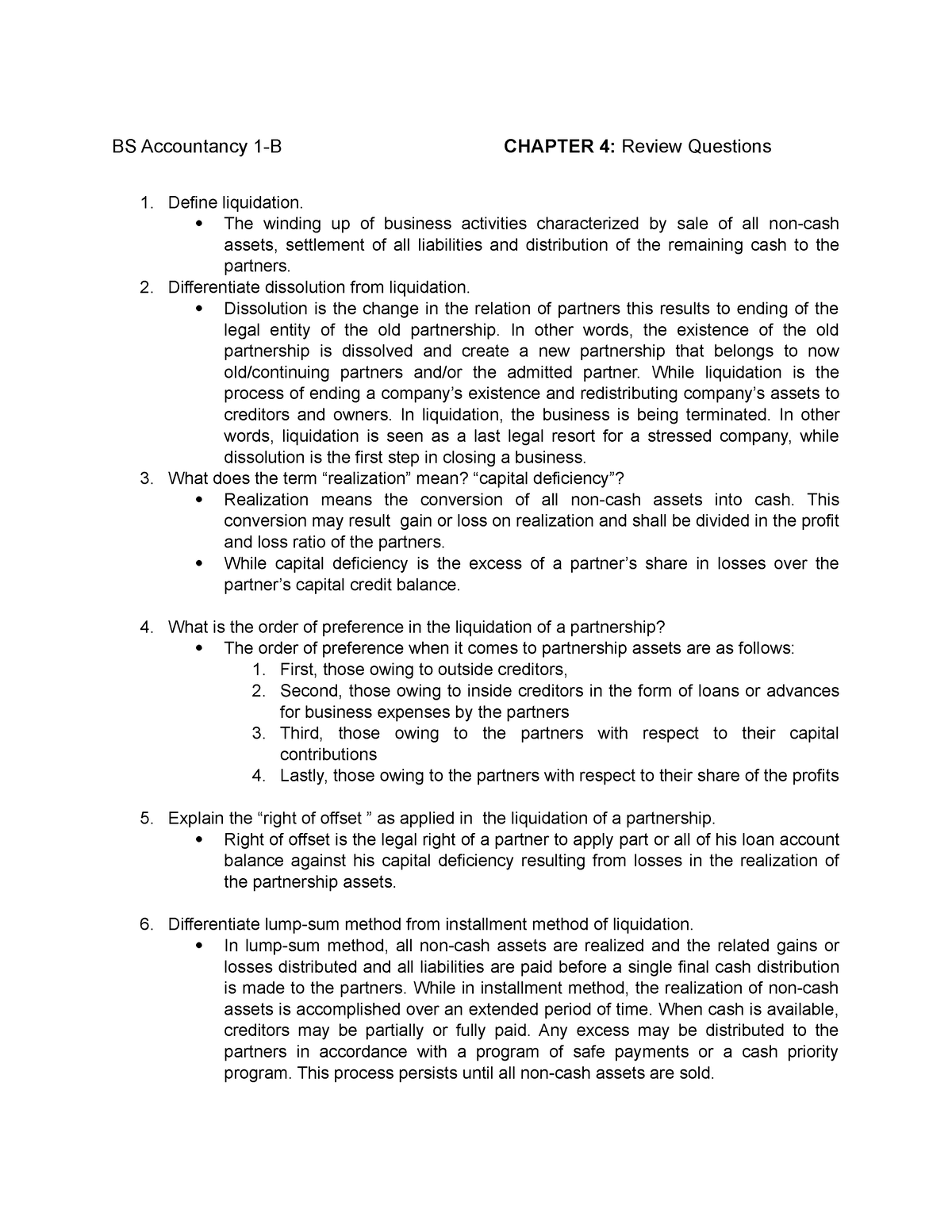 PAR Chap4RQ - End Of Chapter Questions - BS Accountancy 1-B CHAPTER 4 ...