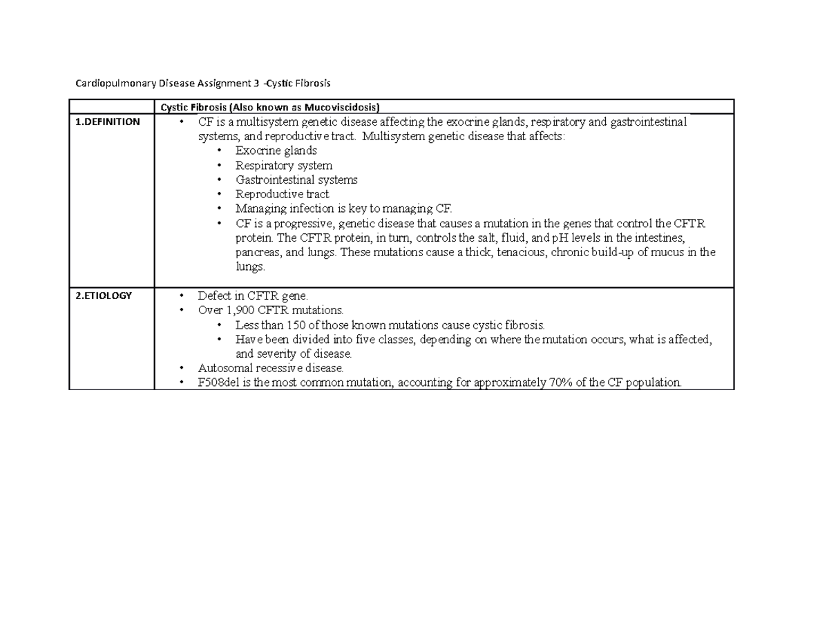 biology corner case study cystic fibrosis answer key