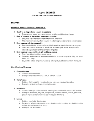 Nucleic Acids (Biochemistry) - Biochemistry Module 2 - Studocu