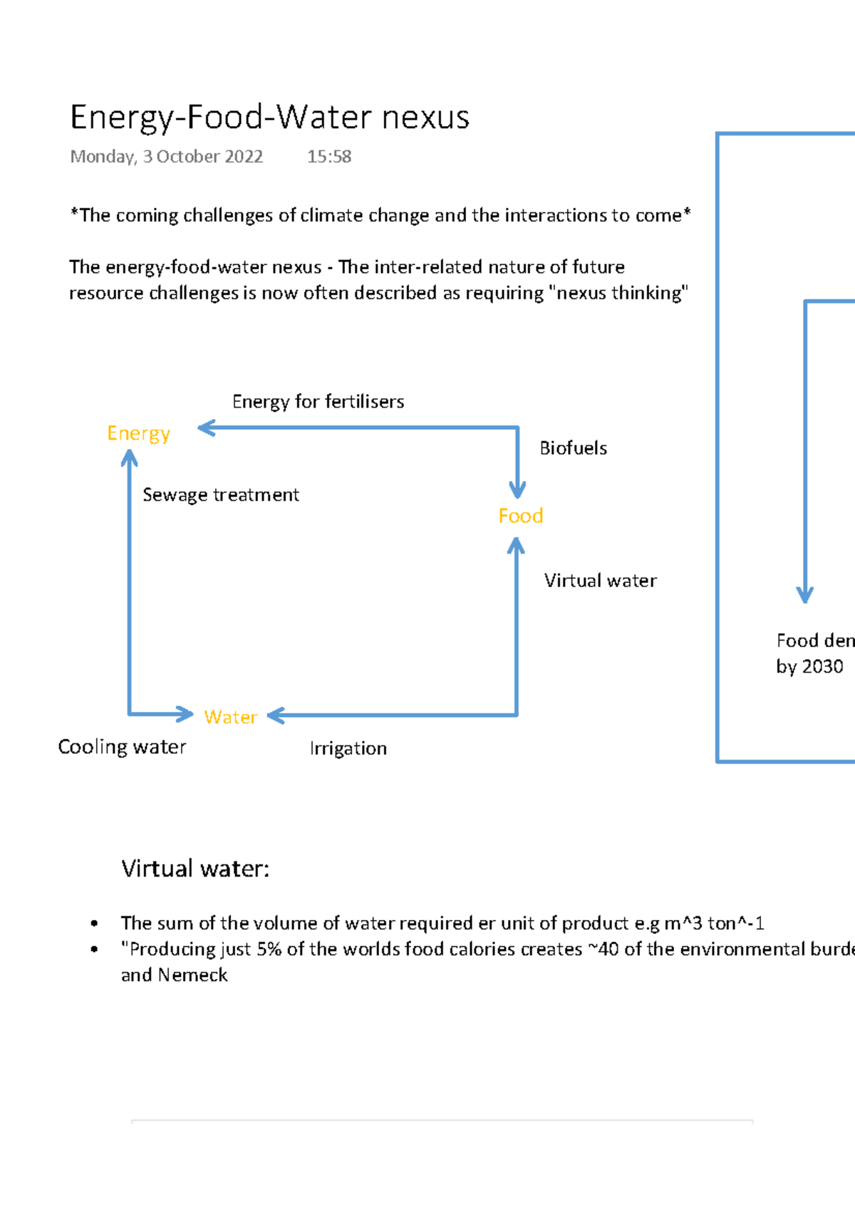 Energy-Food-Water Nexus - The Coming Challenges Of Climate Change And ...