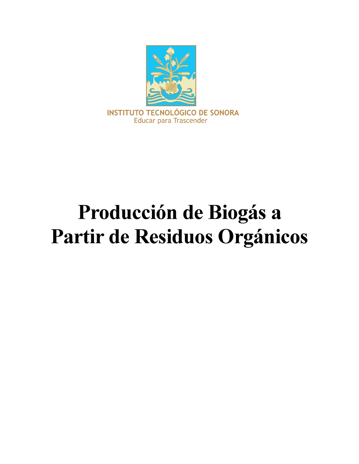 Producción De Biogás A Partir De Residuos Orgánicos - Producción De ...