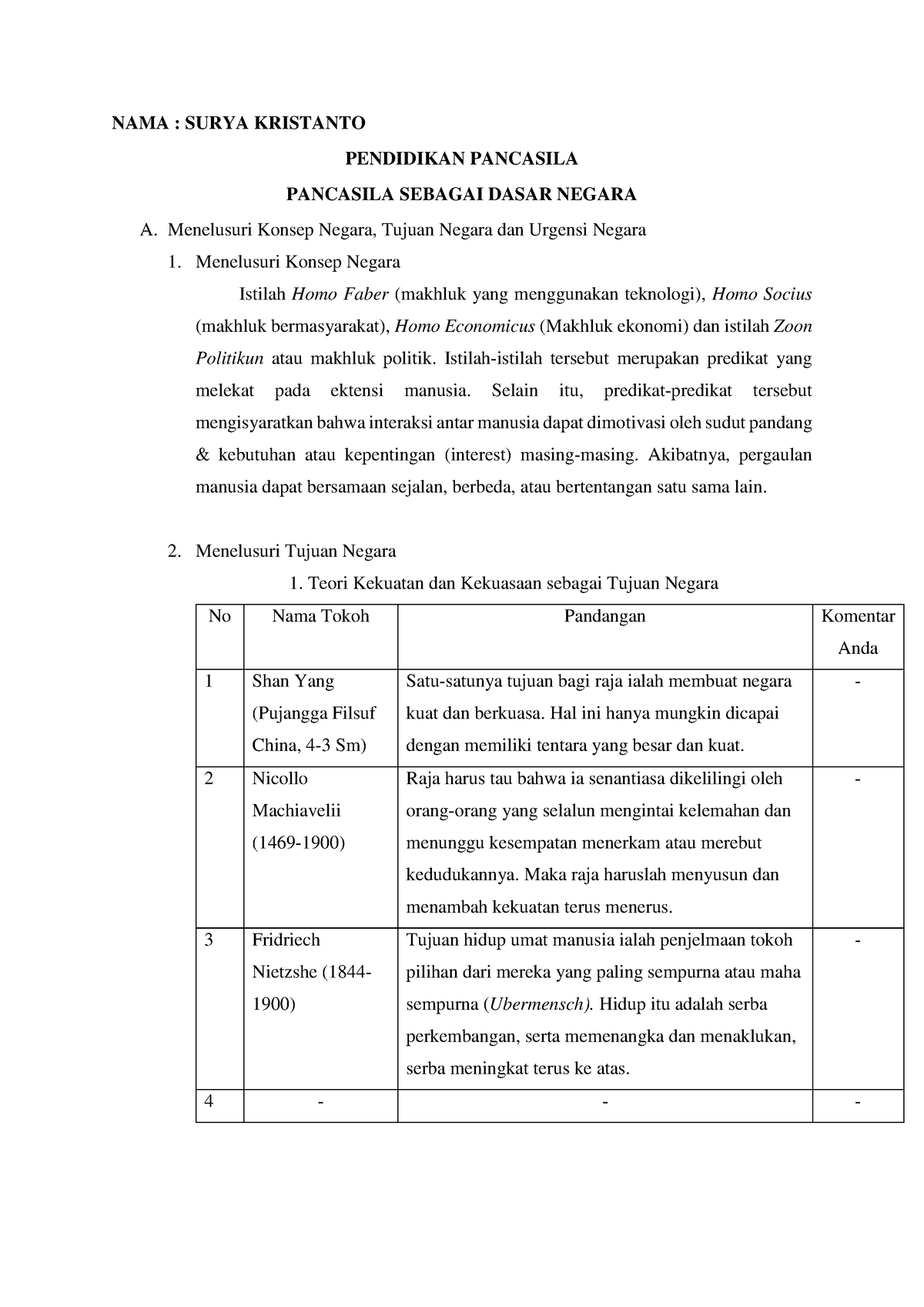 Resume Pendidikan Pancasila 5 Nama Surya Kristanto Pendidikan