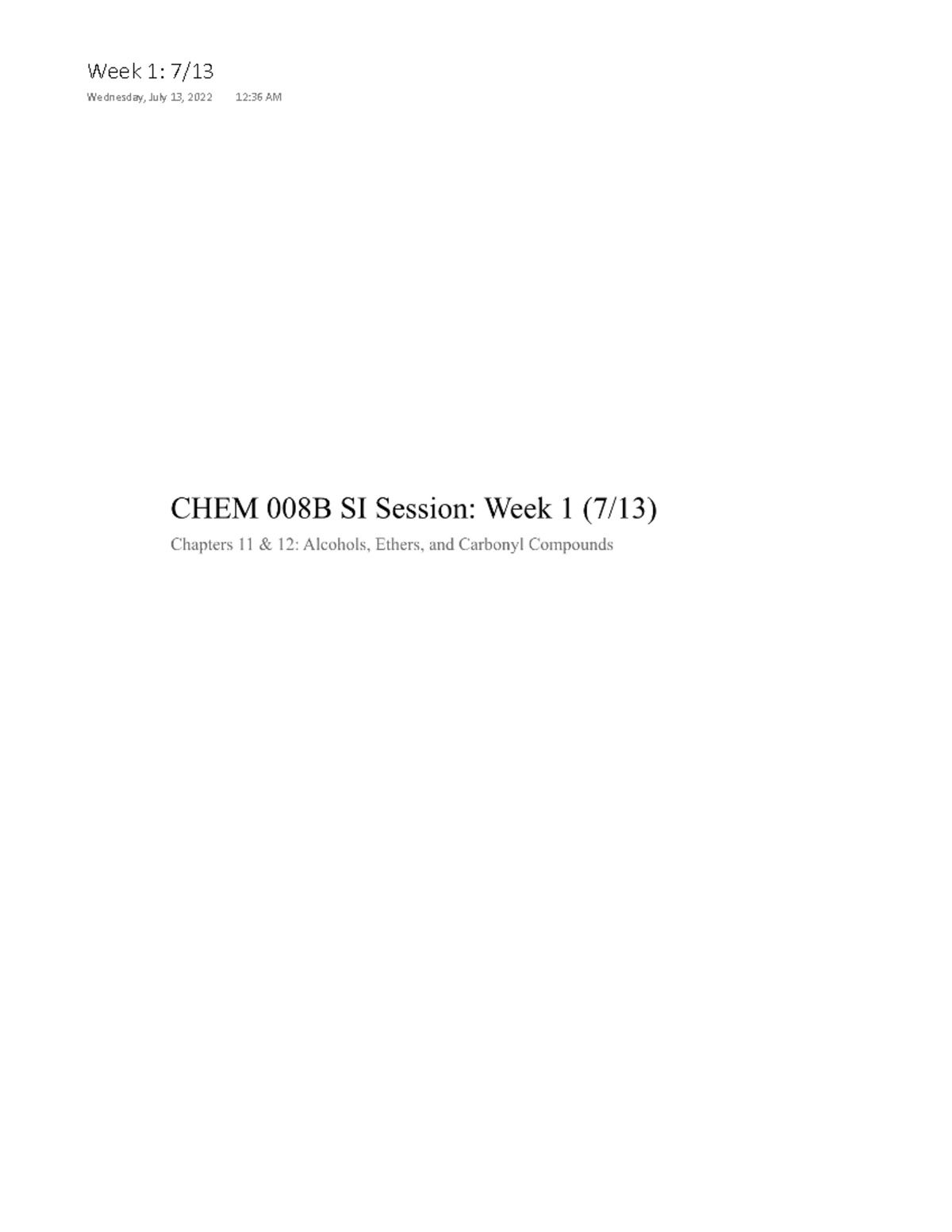 CHEM 8B Week 1, Session 2 Annotated Copy - Chem 008B - Week 1: 7 ...