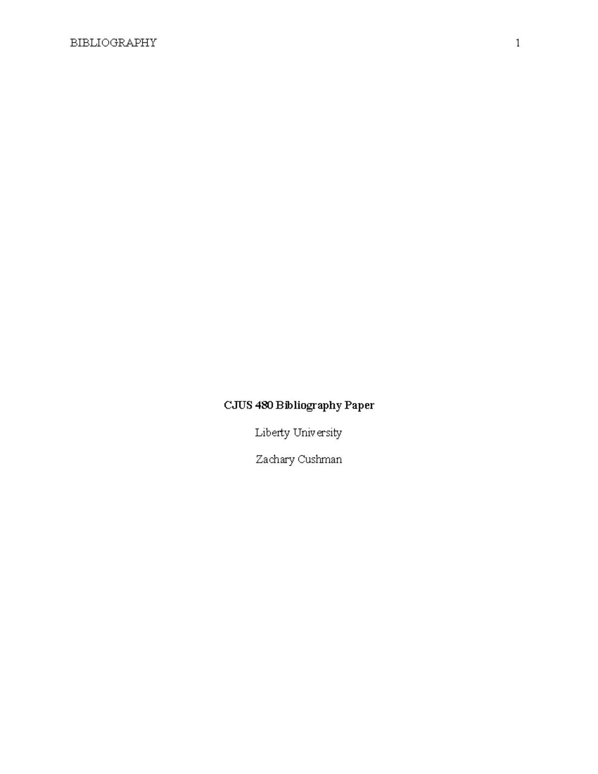 research paper bibliography assignment govt 480