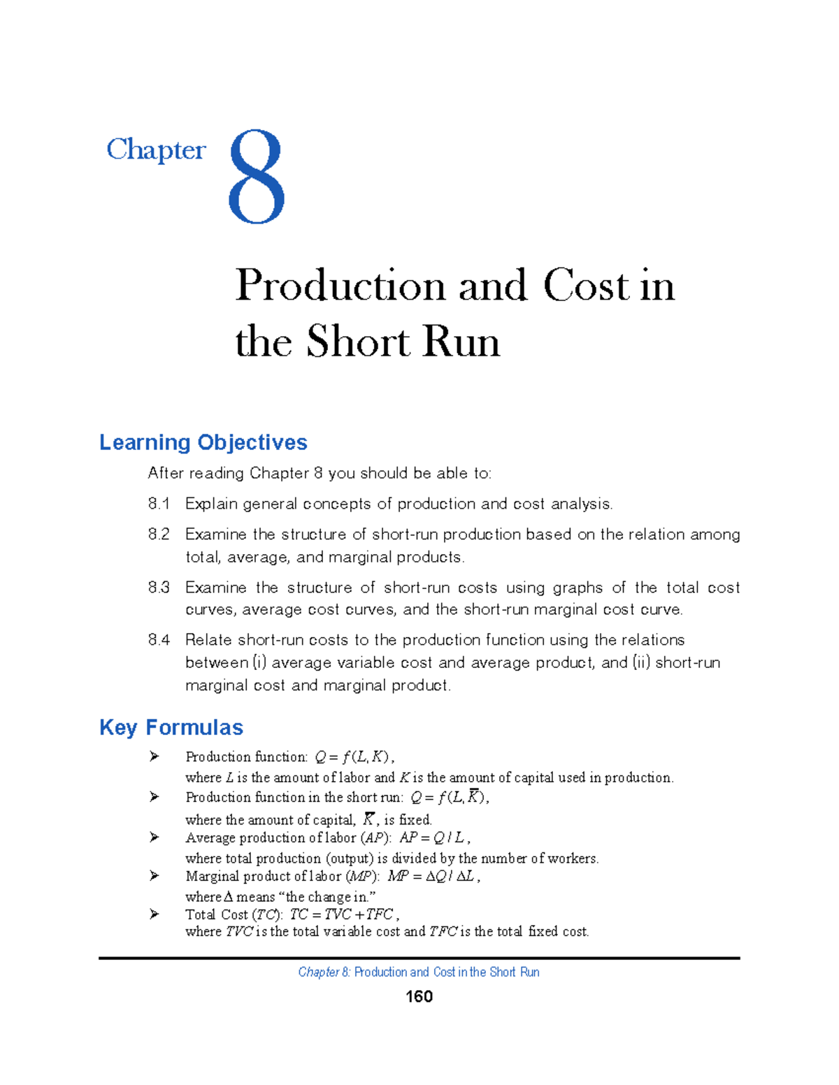 12e+SW+Chap+08 160-178 - ####### Chapter 8: Production And Cost In The ...