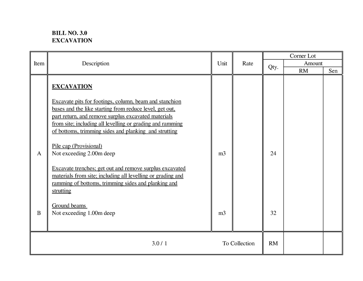 3-0-excavation-bill-no-3-excavation-item-description-unit-rate-rm