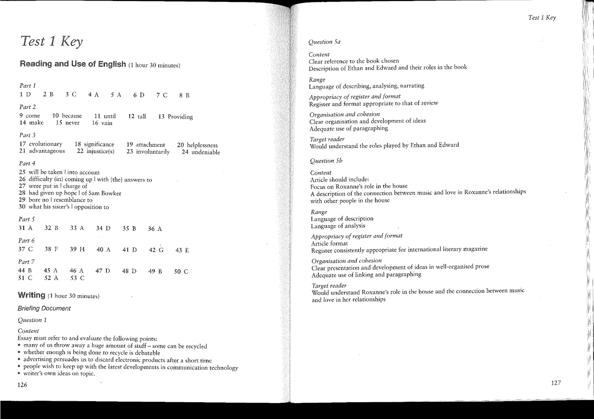 CPE2-keys-scripts-2015 - Te Test 1 Key Question 5a Content Reading and ...
