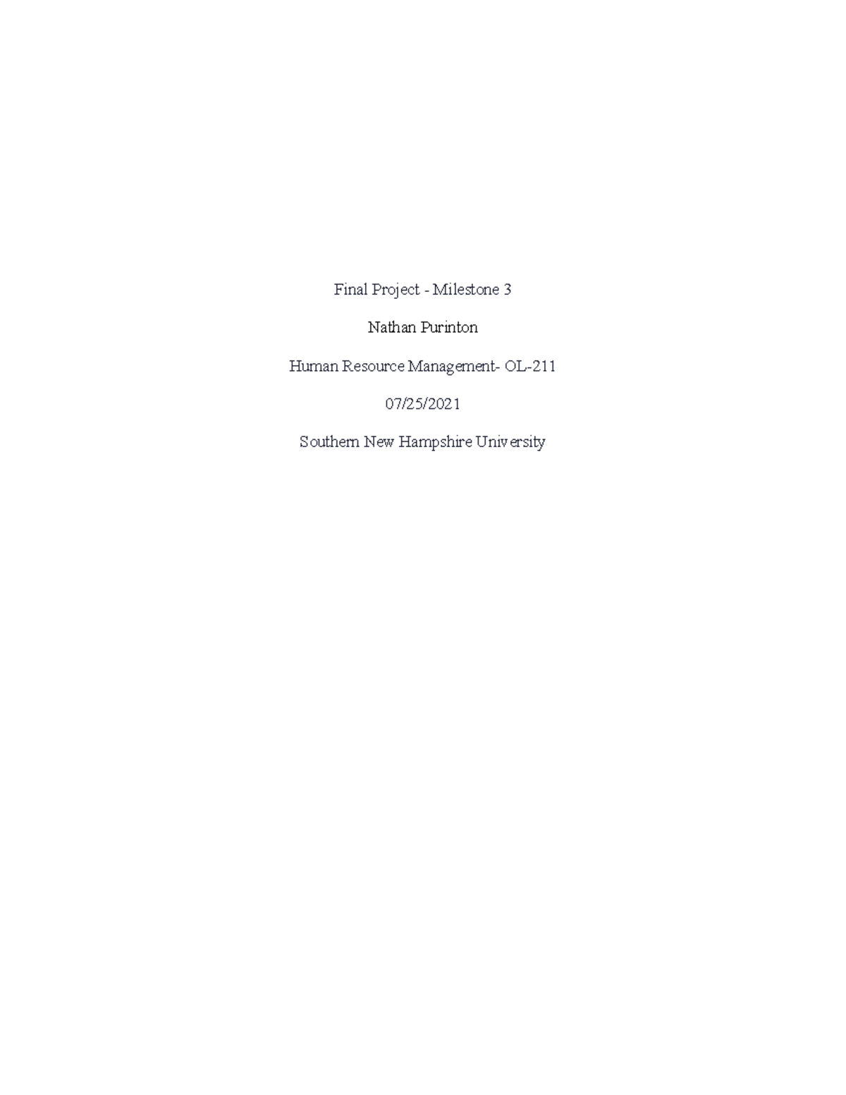Final Project Milestone 3 - Final Project - Milestone 3 Nathan Purinton ...