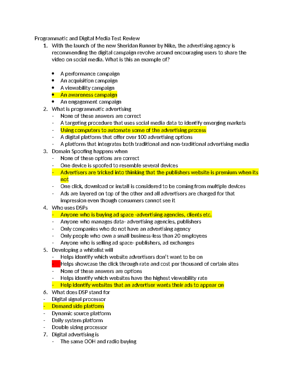 Programmatic and Digital Media Test Review With the launch of the new