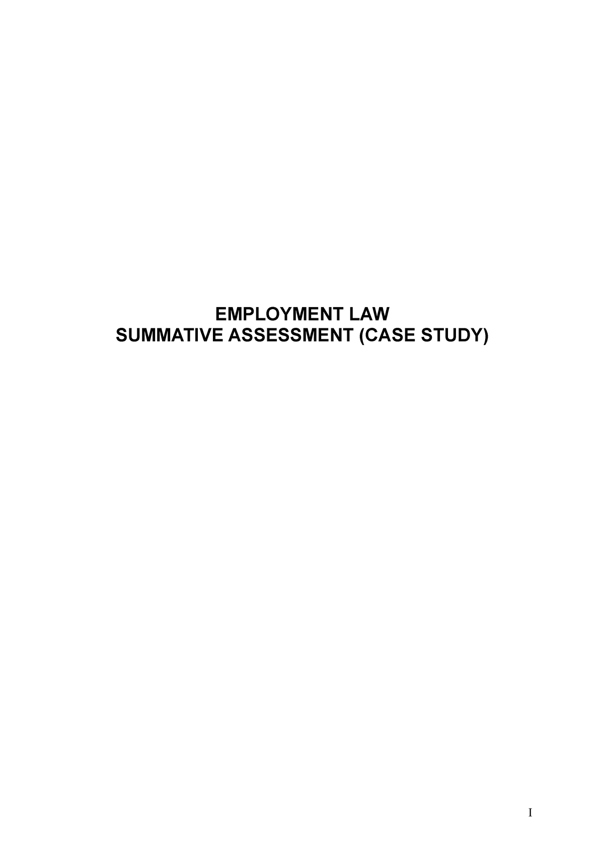 case study on employment law